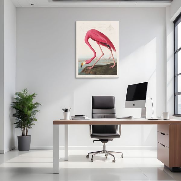 Картина Pink Flamingo 3х4 (40х30) см an011_pink_flamingo_standard 3x4_40x30 фото