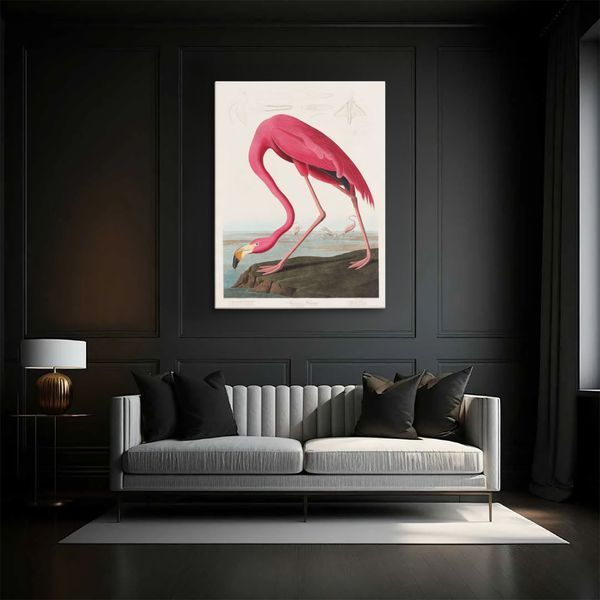Картина Pink Flamingo 3х4 (40х30) см an011_pink_flamingo_standard 3x4_40x30 фото