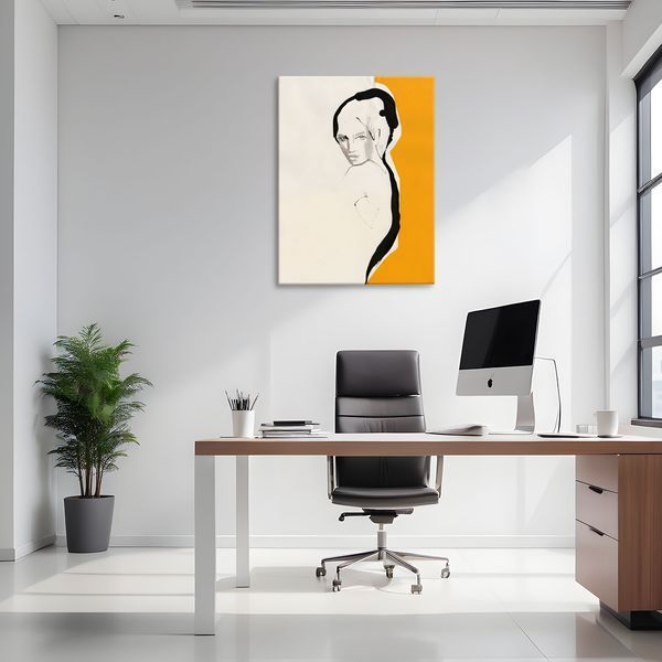 Картина Orange Accent Portrait 3х4 (40x30) см txr045_orange_accent_portrait_standard 3x4_40x30 фото