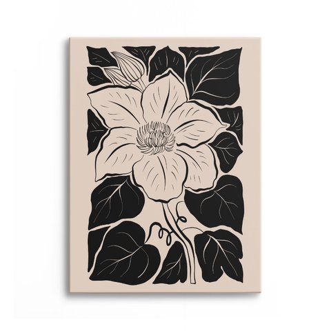 Картина Graphic Flower 3х4 (40x30) см fl009_graphic_flower_standard 3x4_40x30 фото
