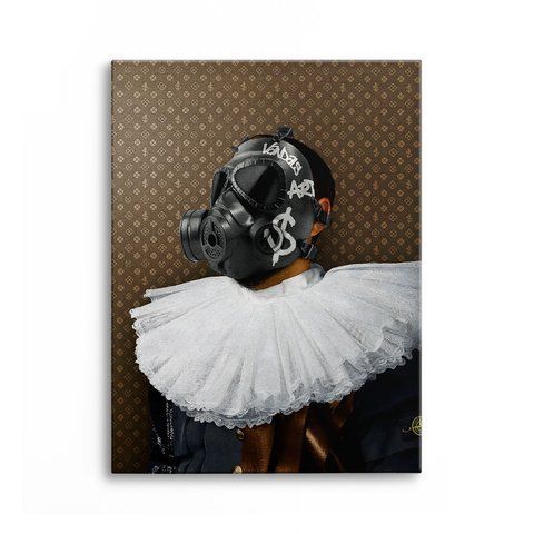 Картина Ruffled Mask 3х4 (40x30) см cs069_ruffled_mask_standard 3x4_40x30 фото