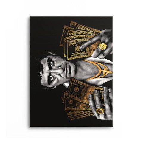 Картина Scarface Money 3х4 (40x30) см cs109_scarface_money_standard 3x4_40x30 фото