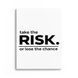 Картина Take The Risk 3х4 (40x30) см mtv010_take_the_risk_standard 3x4_40x30 фото 1