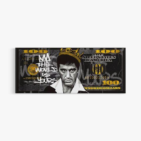 Картина Scarface Bill Panorama 2х1 (30x70) см cs045_scarface_bill_panorama 2x1_30x70 фото