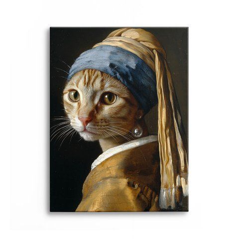 Картина Pearl Cat 3х4 (40х30) см an005_pearl_cat_standard 3x4_40x30 фото