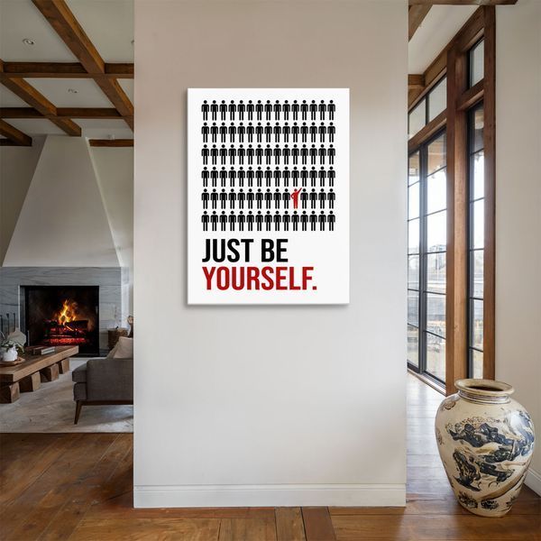 Картина Just Be Yourself 3х4 (40x30) см mtv011_just_be_yourself_standard 3x4_40x30 фото