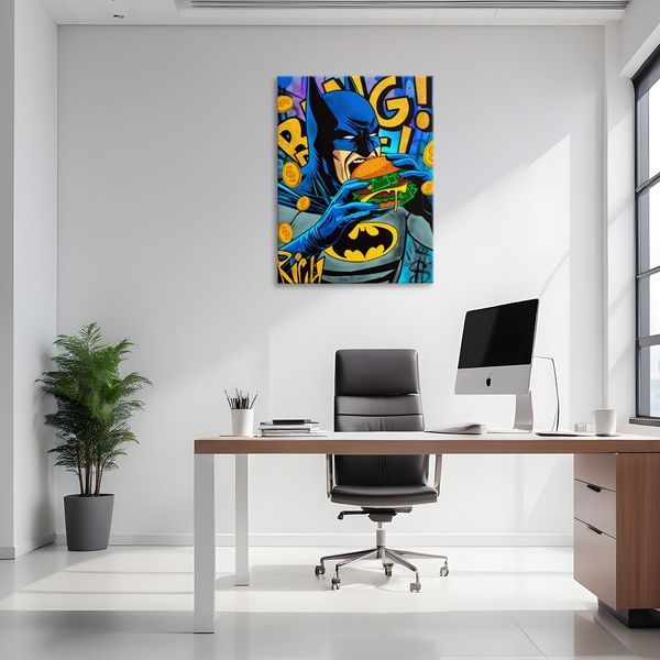 Картина Batman Burger 3х4 (40x30) см cs086_batman_burger_standard 3x4_40x30 фото