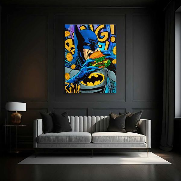 Картина Batman Burger 3х4 (40x30) см cs086_batman_burger_standard 3x4_40x30 фото