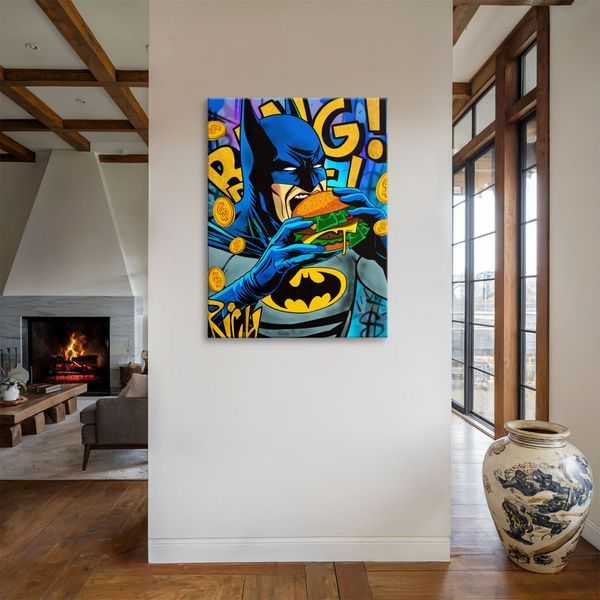 Картина Batman Burger 3х4 (40x30) см cs086_batman_burger_standard 3x4_40x30 фото