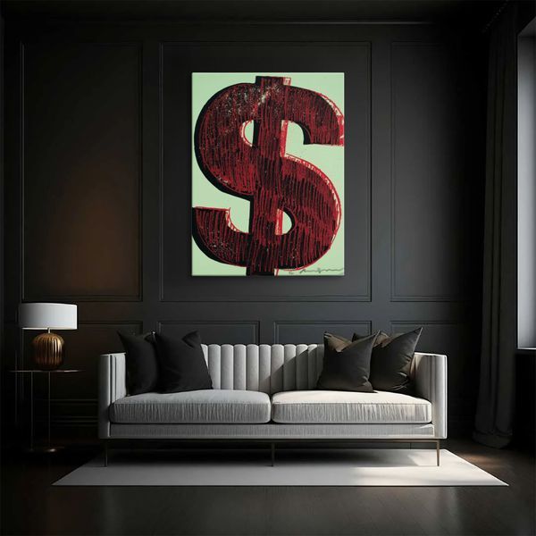 Картина Dollar Symbol 3х4 (40x30) см cs033_dollar_symbol_standard 3x4_40x30 фото