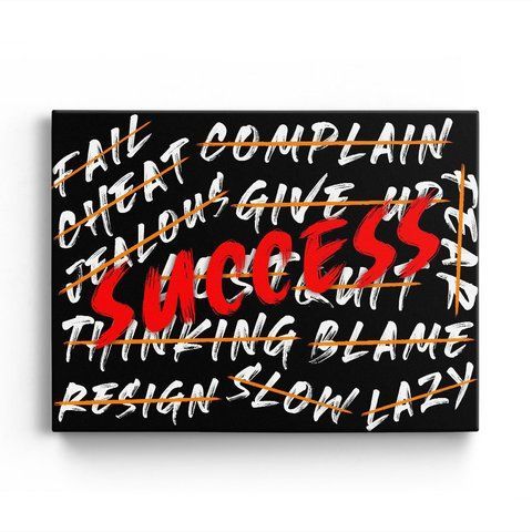Картина Success Typography 4х3 (40x30) см cs027_success_typography_standard 4x3_40x30 фото
