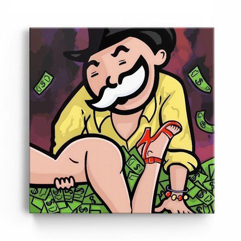 Картина Money Relax Kvad 1x1 (40x40) см cs081_money_relax_kvad 1x1_40x40 фото