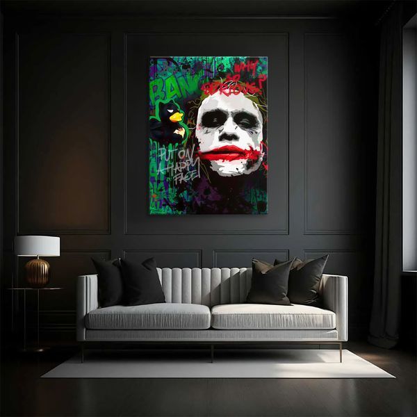 Картина Joker Graffiti 3х4 (40x30) см cs010_joker_graffiti_standard 3x4_40x30 фото