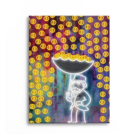 Картина Crypto Rain 3х4 (40x30) см cs023_crypto_rain_standard 3x4_40x30 фото