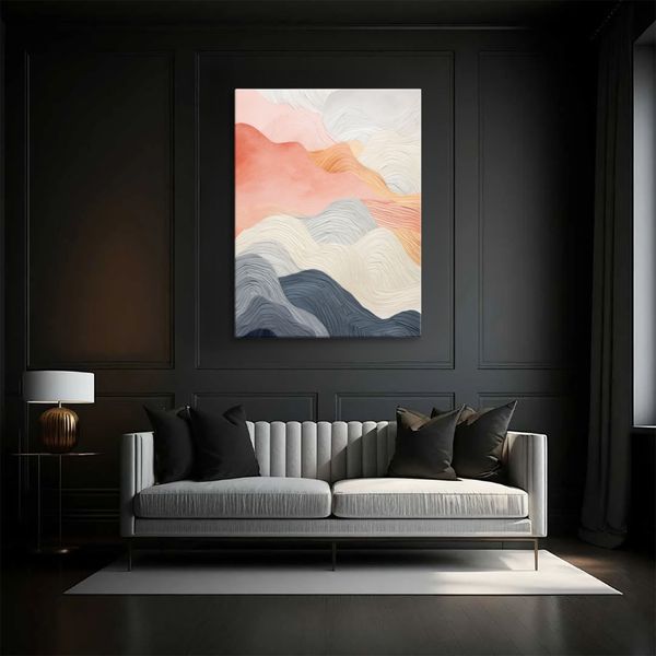 Картина Pastel Mountain Layers 3х4 (40x30) см txr002_pastel_mountain_layers_standard 3x4_40x30 фото