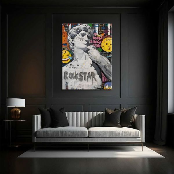 Картина Rockstar Statue 3х4 (40x30) см cs011_rockstar_statue_standard 3x4_40x30 фото