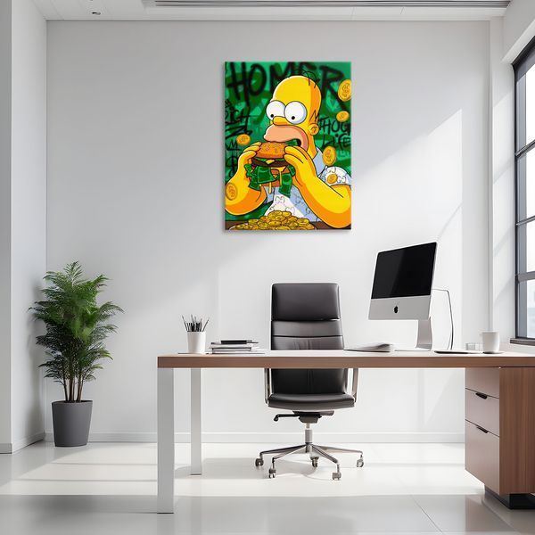 Картина Homer Money 3х4 (40x30) см cs090_homer_money_standard 3x4_40x30 фото