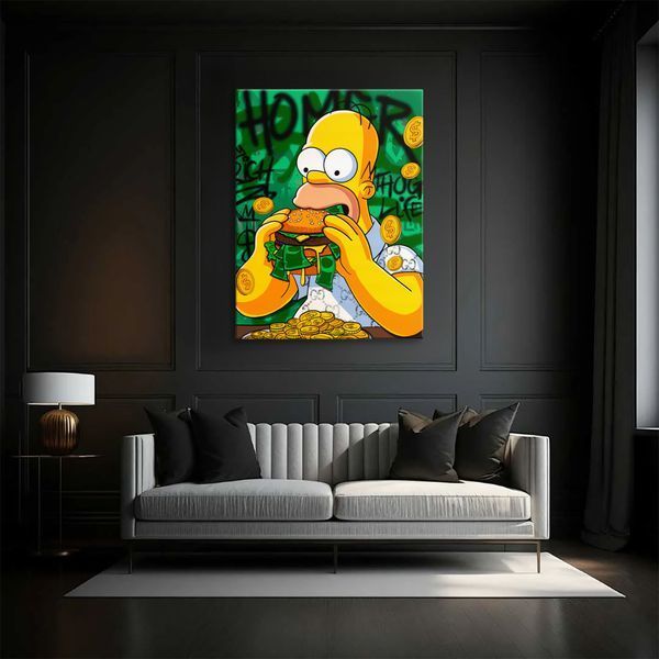 Картина Homer Money 3х4 (40x30) см cs090_homer_money_standard 3x4_40x30 фото