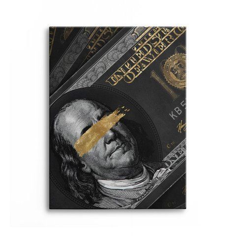 Картина Franklin Black 3х4 (40x30) см cs013_franklin_black_standard 3x4_40x30 фото