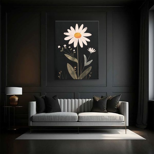Картина Midnight Daisy 3х4 (40x30) см fl004_midnight_daisy_standard 3x4_40x30 фото
