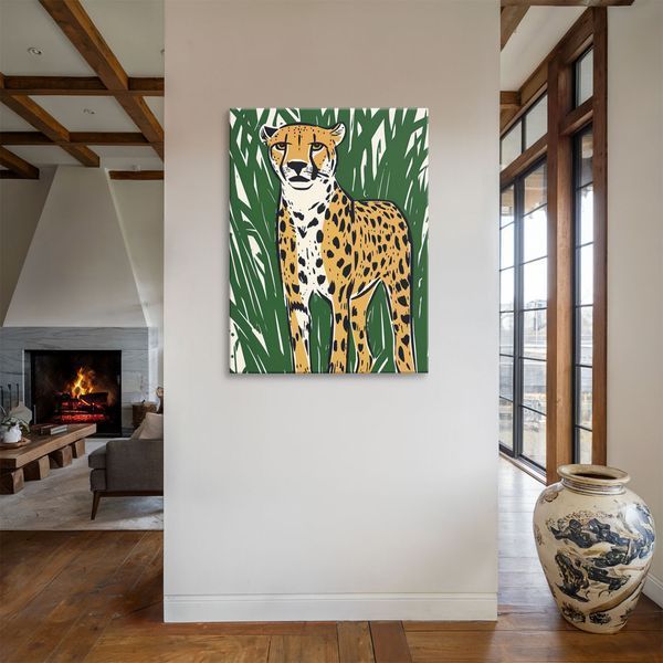 Картина Minimal Cheetah 3х4 (40х30) см an013_minimal_cheetah_standard 3x4_40x30 фото
