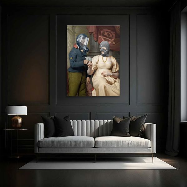 Картина Masked Scene 3х4 (40x30) см cs028_masked_scene_standard 3x4_40x30 фото
